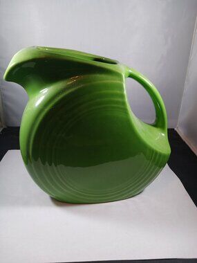 Fiestaware Green Disc Large Pitcher Homer Laughlin